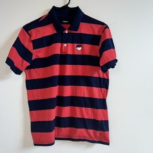 Malbon striped polo